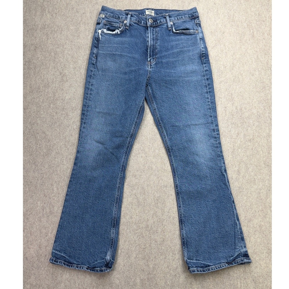 Citizens of Humanity Jeans Women 28 Demy Cropped Flare Blue Boho Coastal Retro